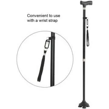 LED Walking Cane: Adjustable, Safe, Lightweight for Seniors
