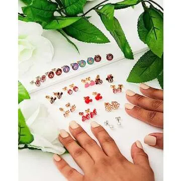 Disney Mickey & Minnie Mouse Earrings Pack - 16 Pairs