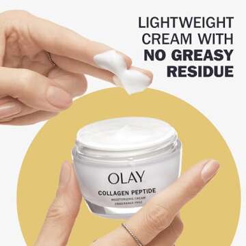 Olay Collagen Peptide Face Moisturizer for Women, Non-Greasy