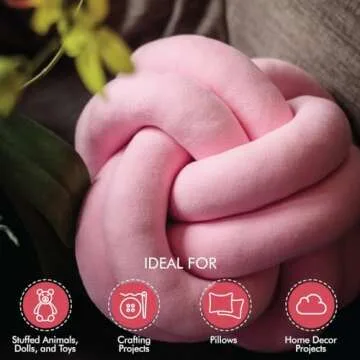 Fairfield Silky Poly-Fil, Premium Polyester Fiber Fill, Soft Pillow Stuffing for Peaceful Sleep, Stuffing for Stuffed Animals and Toys, 24-Ounce Bag