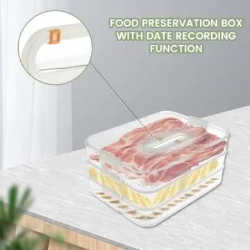 Hevtsde 3 Layer Deli Meat Container for Fridge Organization