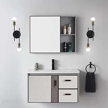 HY FLORISTS Rustic Ceiling Light semi Flush Mount 2 Bulb Light Fixture, Matte Black with E26 lamp Holder Chandelier for Farmhouse Kitchen Dining Room Bathroom Bedroom Modern Style