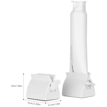 2pcs Rolling Toothpaste Squeezer for Effortless Bath Organization