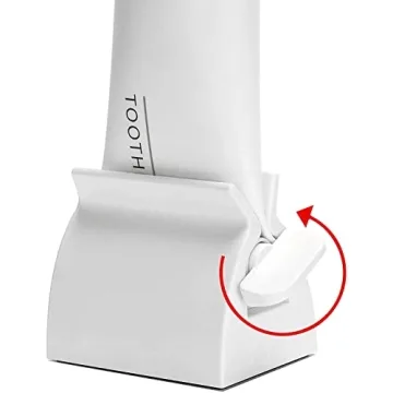 2pcs Rolling Toothpaste Squeezer for Effortless Bath Organization