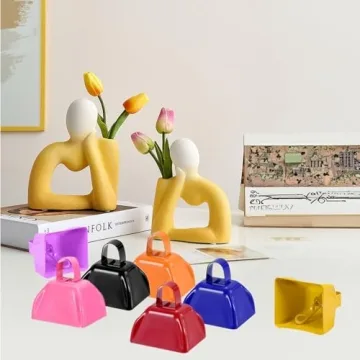 HEYLEAYAR Green Cowbells - 12 Pcs Noisemakers for Events