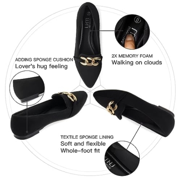 MUSSHOE Chic Comfortable Pointed Toe Flats for Women