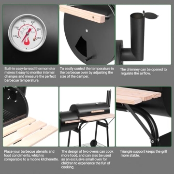 Outvita Portable Charcoal Grill for Outdoor Cooking Experience