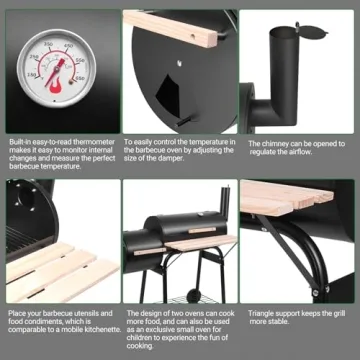 Outvita Portable Charcoal Grill for Outdoor Cooking Experience