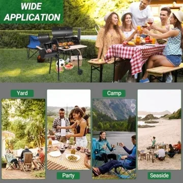 Outvita Portable Charcoal Grill for Outdoor Cooking Experience