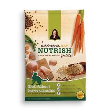 Rachael Ray Nutrish Premium Natural Dry Cat Food, Real Chicken & Brown Rice Recipe, 14 Pounds (Packaging May Vary)