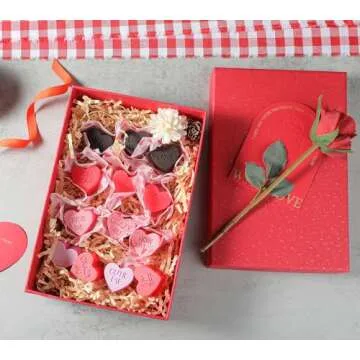 Webake Conversation Heart Molds, 14-Cavity Heart Chocolate Silicone Molds with Love Words, Conversation Heart Mold for Chocolate, Candy, Fudge, Ice Cube, Cake Pop, Pack of 2