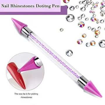 Canvalite 2784PCS Rhinestones Crystal AB Rhinestones for Nail with 5Pcs 3ml B7000 Jewelry Glue and Pick Up Tweezers and Nail Rhinestone Picker, Nail Art Tools,Stocking Stuffers Gifts for Women