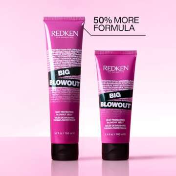 Redken Big Blowout Heat Protection Jelly Serum | Offers Shine and Texture | Frizz Control | Volume f...