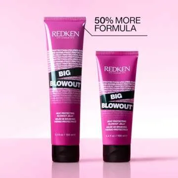 Redken Big Blowout Heat Protection Jelly Serum | Offers Shine and Texture | Frizz Control | Volume f...