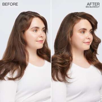 Redken Big Blowout Heat Protection Jelly Serum | Offers Shine and Texture | Frizz Control | Volume for Fine Hair | Blowdry Styling Gel | For All Hair Types