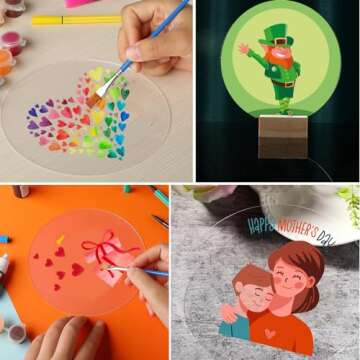 Jetec Acrylic Circle Blanks for Creative DIY Projects