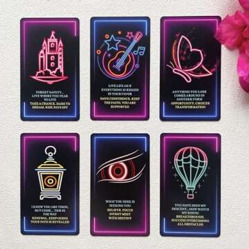 Tzxamsez Sacred Soul Oracle Cards Deck, Higher Self Messages Oracle Cards, Oracle Deck Combines Art,...