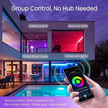 LEDEPLY WiFi G9 Smart Bulb, RGBCW, 3.5W=40W, Compatible with Alexa Google Home, Dimmable, Tunable White(2700k-6500k), Smart LED Bulb Remote Control, No Flickering, 3 Pack