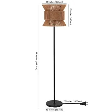 Safavieh Boyer Boho Floor Lamp with LED Bulb Included