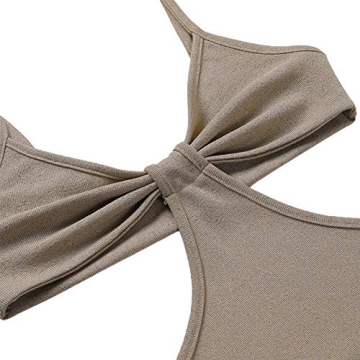 Sexy Knitted Cut Out Spaghetti Strap Maxi Dress