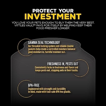 Gamma2 Vittles Vault Stackable Dog Food Container for 40 lbs