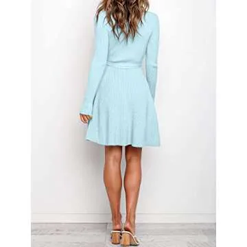 Elegant ANRABESS Long Sleeve Midi Dress for Women