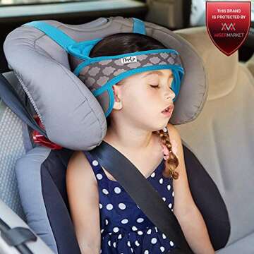 NAPUP Kids Head Holder for Car Seat – Adjustable Polyester Carseat Head Support for Toddler (Light...