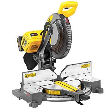 DEWALT FLEXVOLT 120V MAX* Miter Saw Kit, 2-Inch, Compound, 2 Batteries (DHS716AT2)