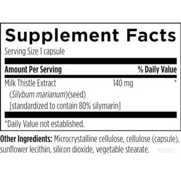 Designs for Health Milk Thistle Extract - Highly Standardized to 80% Silymarin from Milk Thistle Seed - Liver + Detox Support Supplement with Sunflower Lecithin to Improve Absorption (90 Capsules)