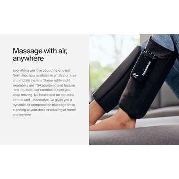 Hyperice Normatec Go Calf - Recovery System with Patented Dynamic Compression Massage Technology - T...
