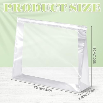 Xuniea 50 Mini Clear Makeup Bags for Versatile Organization