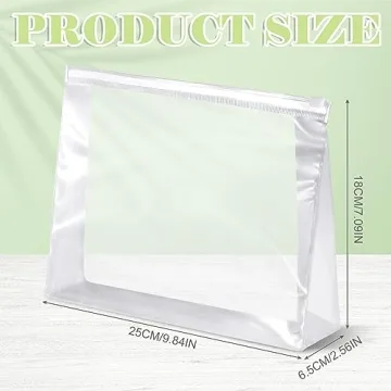 Xuniea 50 Mini Clear Makeup Bags for Versatile Organization