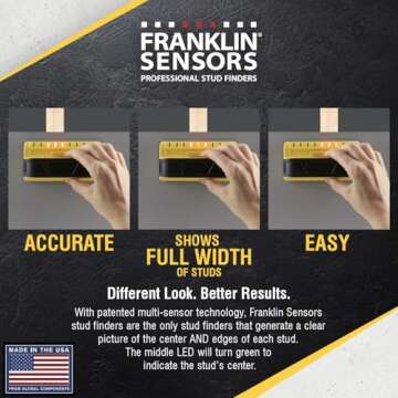 Franklin Sensors ProSensor M90 Stud Finder - Accurate 9 Sensor Wall Scanner