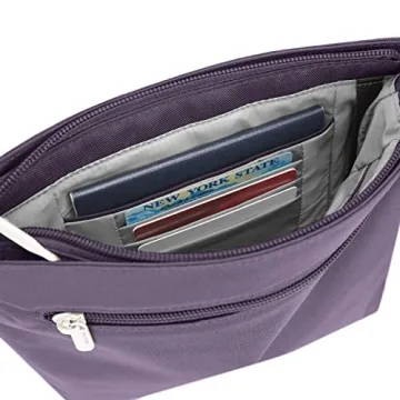 Travelon Women's Anti-Theft Classic Mini Shoulder Bag in Purple