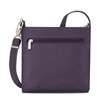 Travelon Women's Anti-Theft Classic Mini Shoulder Bag in Purple
