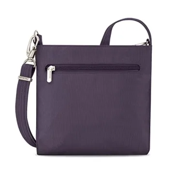 Travelon Women's Anti-Theft Classic Mini Shoulder Bag in Purple
