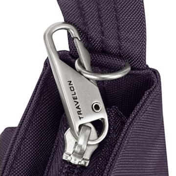 Travelon Women's Anti-Theft Classic Mini Shoulder Bag in Purple