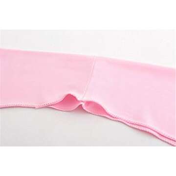 Women Cooling Shawl Arm Sleeve with Finger Hole, Comfortable & Breathable, Anti-UV, Ladies Sun Protection Cooler Shrug (Pink)