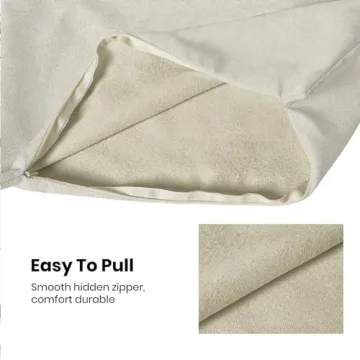 CXMEIFLY Christmas Pillow Covers Set of 2 Red Cream