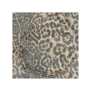 CUTEGAL Leopard Jeans Y2k Aesthetic Baggy Cargo Pants High Waisted Cheetah Print Jeans for Women (C,Small,Small)