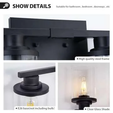 Stambord 4 Light Matte Black Bathroom Fixtures