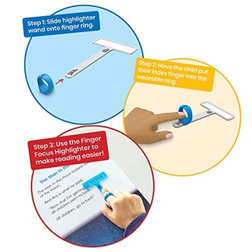 hand2mind FingerFocus Highlighter for Kids Reading Support