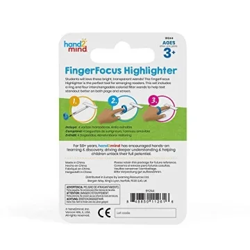 hand2mind FingerFocus Highlighter for Kids Reading Support