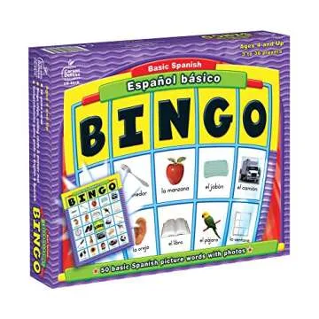 Carson Dellosa Spanish Bingo Game for All Ages - Fun Learning