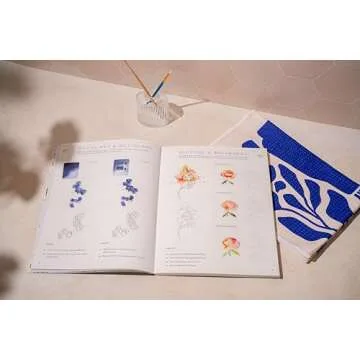 Watercolor Workbook: Café in Bloom: 25 Beginner-Friendly Projects on Premium Watercolor Paper (Watercolor Workbook Series)