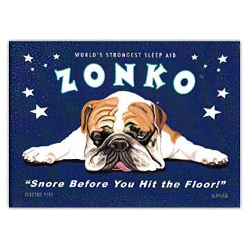 Retro Dogs Refrigerator Magnet for Dog Lovers