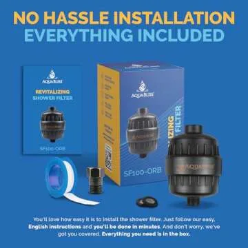 AquaBliss High Output Revitalizing Shower Filter - Reduces Dry Itchy Skin, Dandruff, Eczema, and Dramatically Improves The Condition of Your Skin, Hair and Nails - Oil Rubbed Bronze (SF100-ORB)