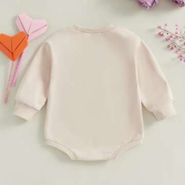 Newborn Infant Baby Girl Boy Rompers Outfit Baby Girl Long Sleeve Jumpsuits 3 6 9 12 18 Months (Apricot-Thick Thighs Valentines, 6-12 Months)