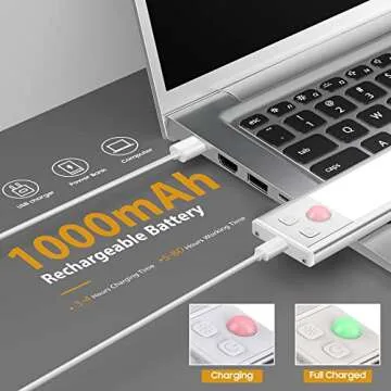 Under Cabinet Motion Sensor Lights - USB-C Rechargeable