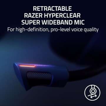 Razer Kraken V4 Pro Wireless Gaming Headset: OLED Control Hub - HD Haptics - 2.4GHz Wireless - Bluetooth - USB - 3.5 mm - Super Wideband Mic -(Renewed)